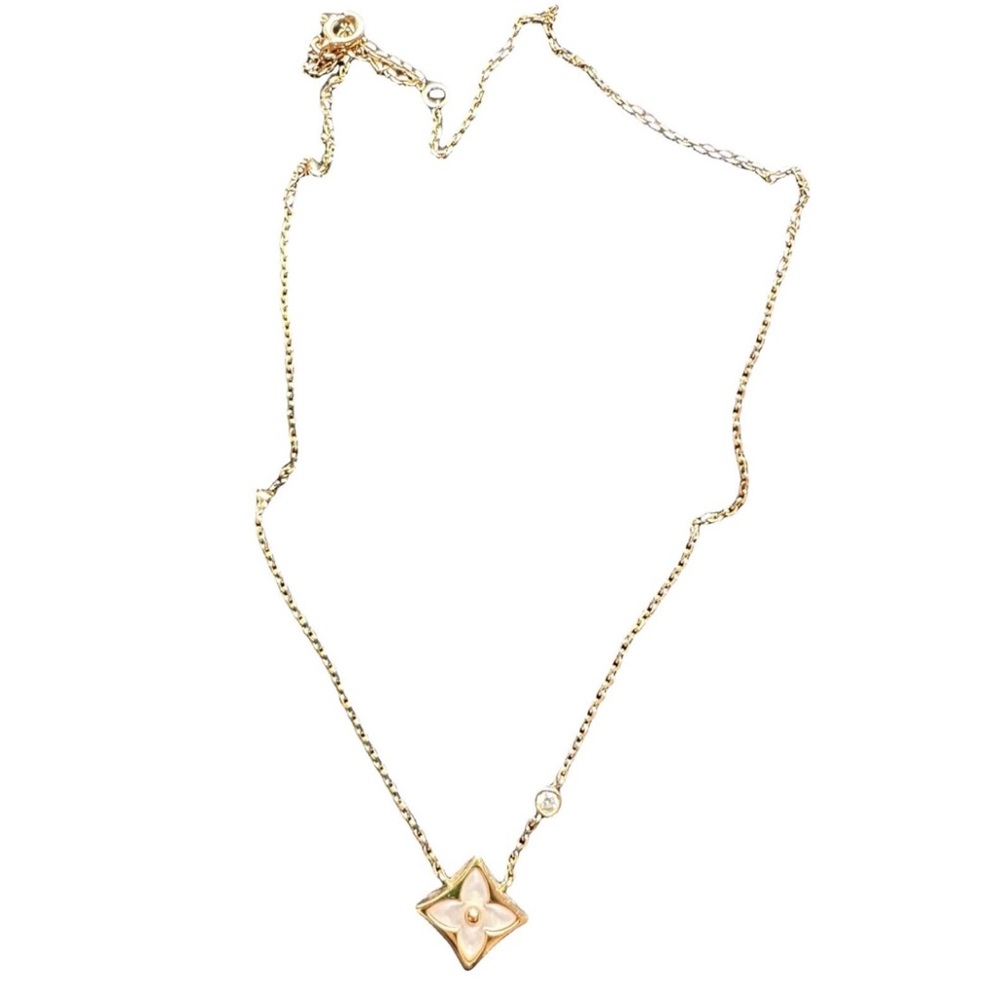 Louis Vuitton Star Blossom Pink Gold Necklace